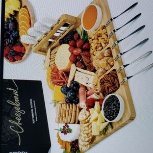 Smirly Charcuterie Bamboo Cheeseboard Set